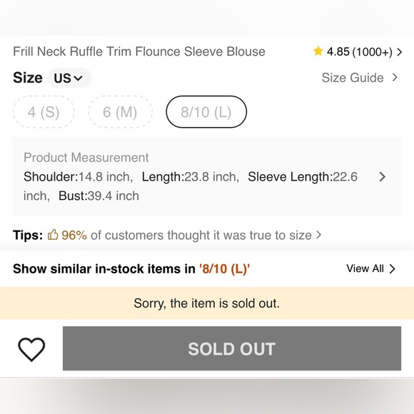 Shein pink ruffle long sleeves blouse 🪷 - Picture 4 of 7